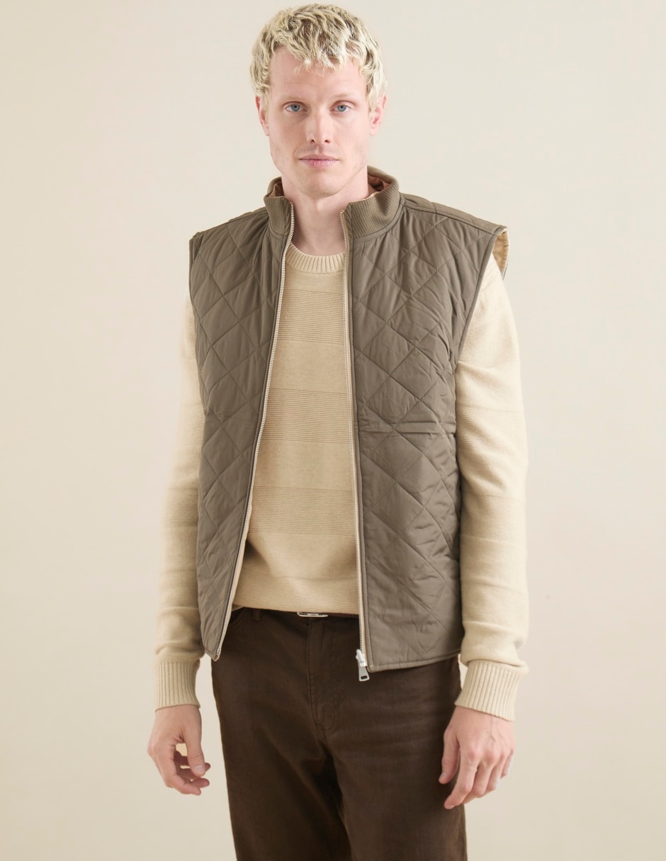Chaleco gamuza reversible para hombre 1