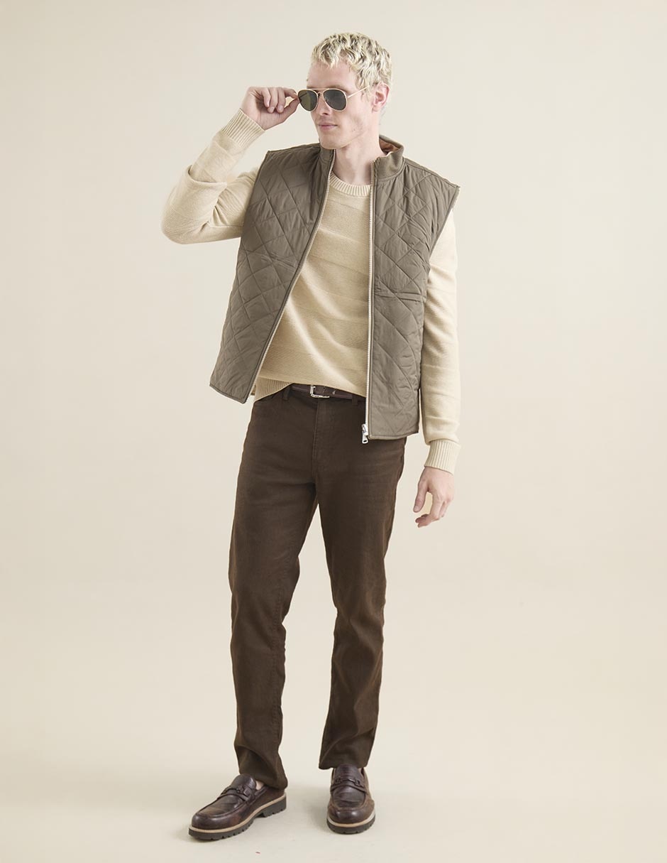 Chaleco gamuza reversible para hombre 3