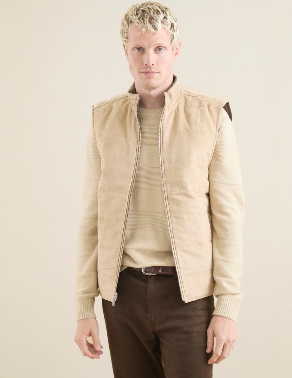 Chaleco gamuza reversible para hombre 5