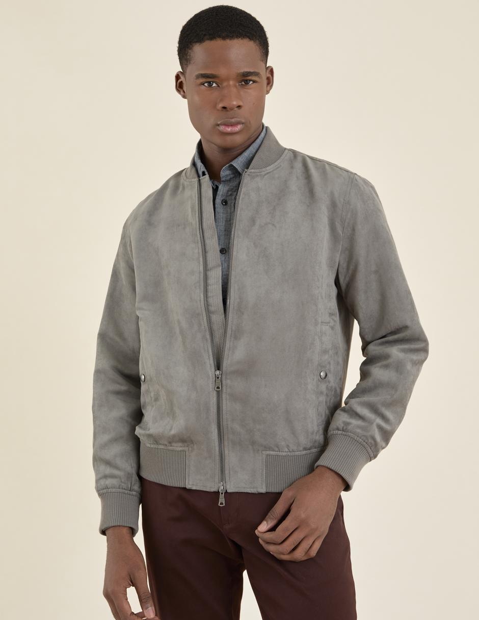 Chamarra bomber con bolsillos para hombre 1