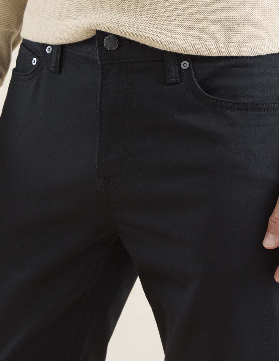 Pantalón business casual slim de algodón para hombre 4