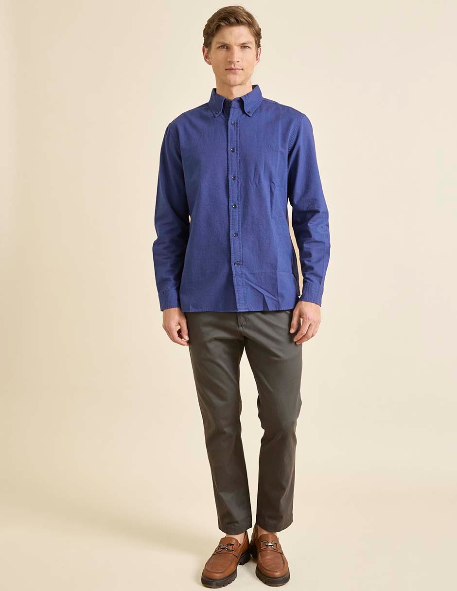 CAMISA BANANA 445469, XCH, AZUL MEDIO