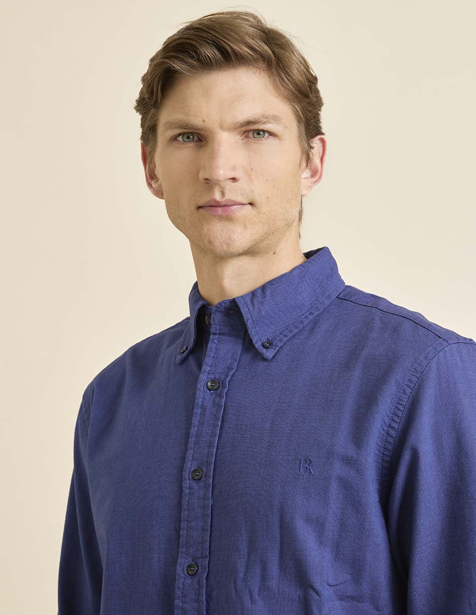 CAMISA BANANA 445469, XCH, AZUL MEDIO