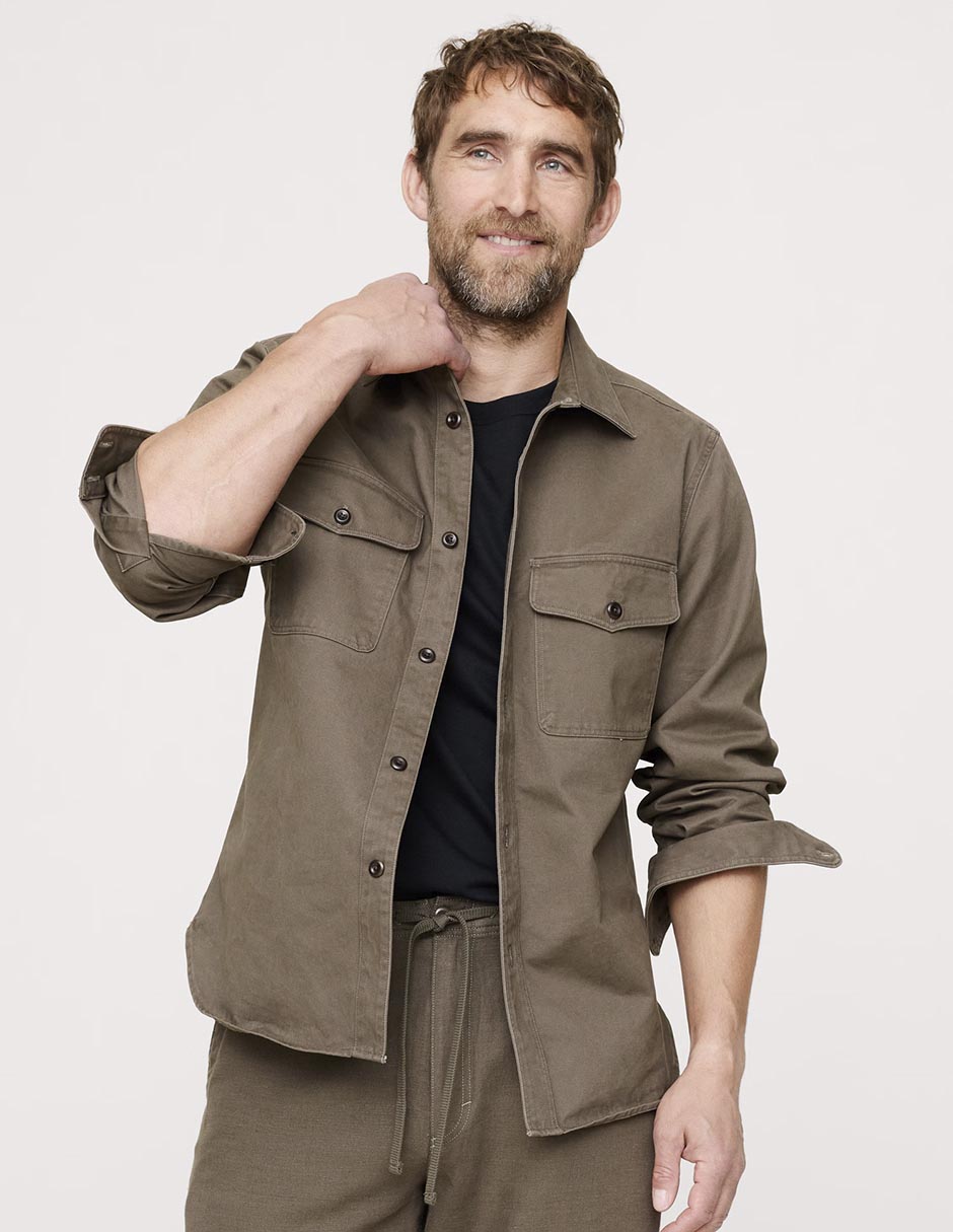 Camisa casual manga larga para hombre 1
