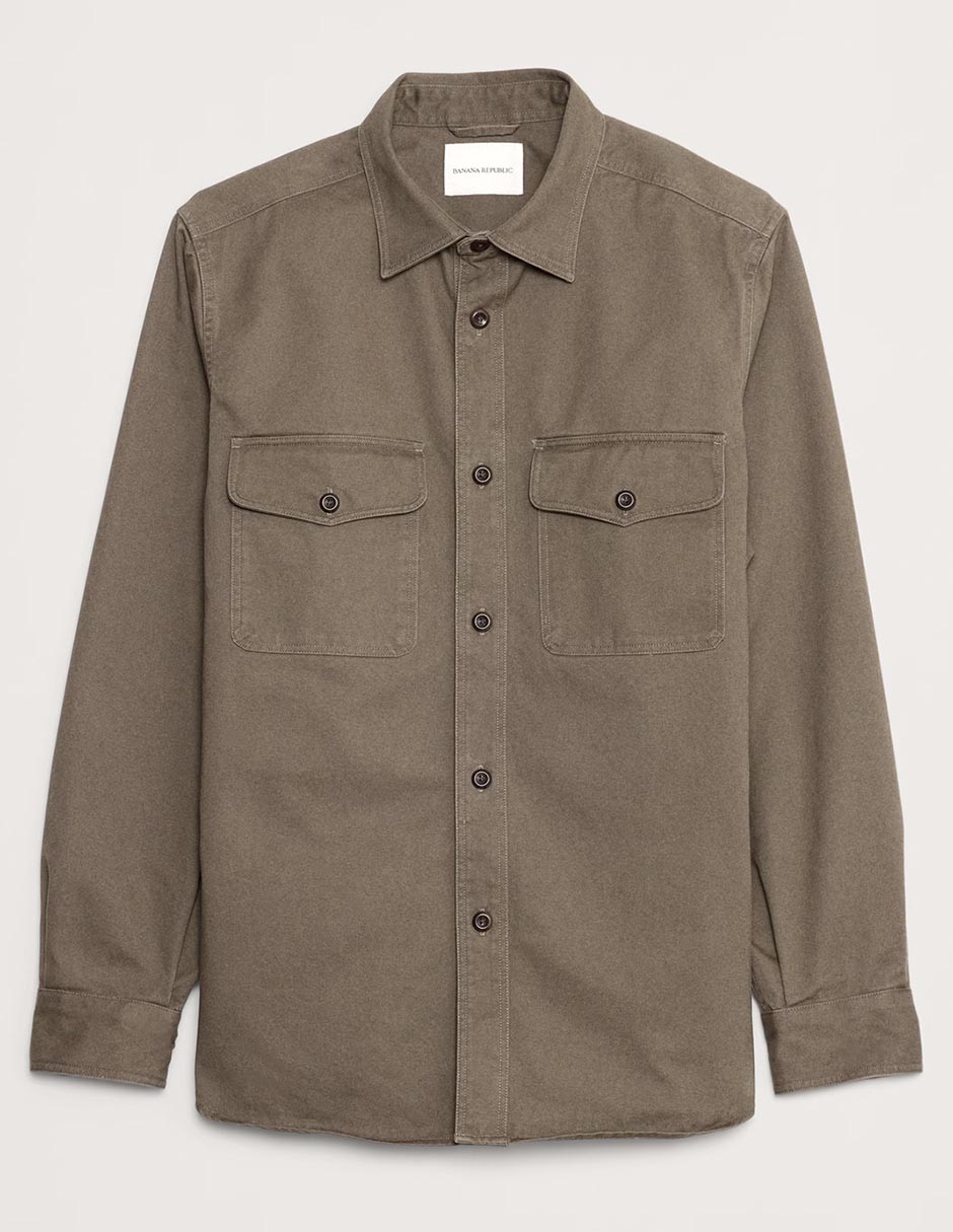 Camisa casual manga larga para hombre 4