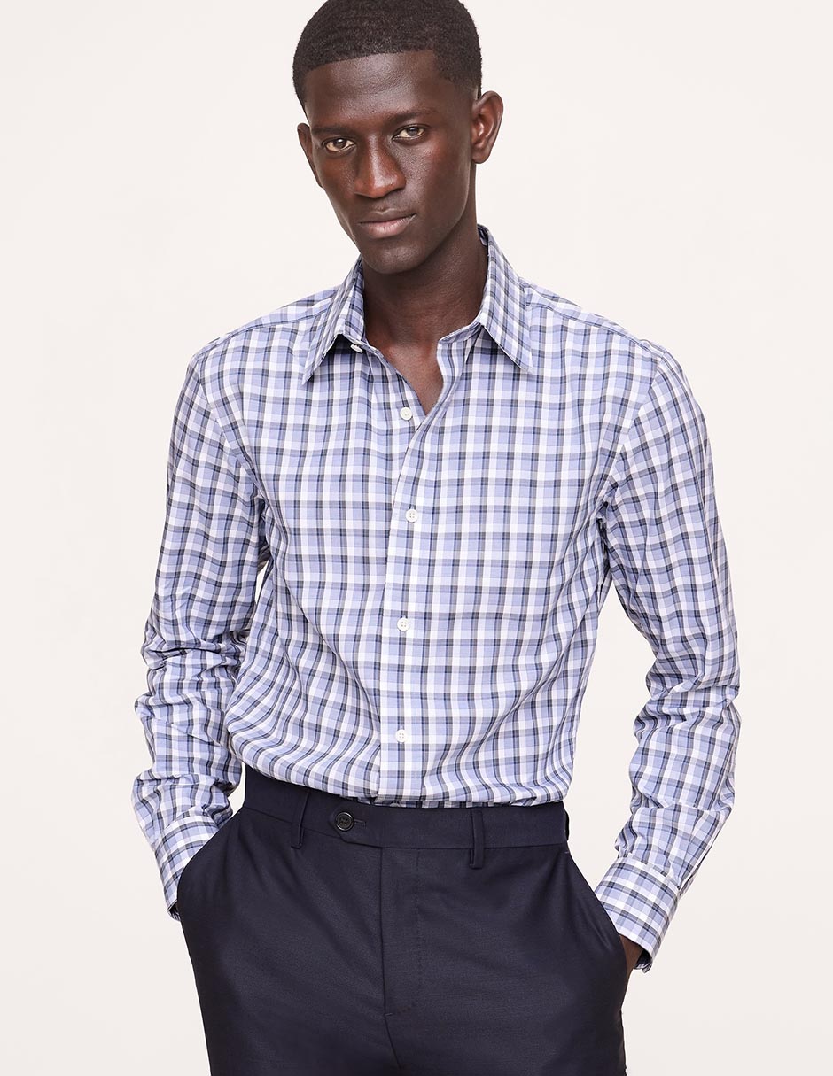 Camisa de vestir manga larga para hombre