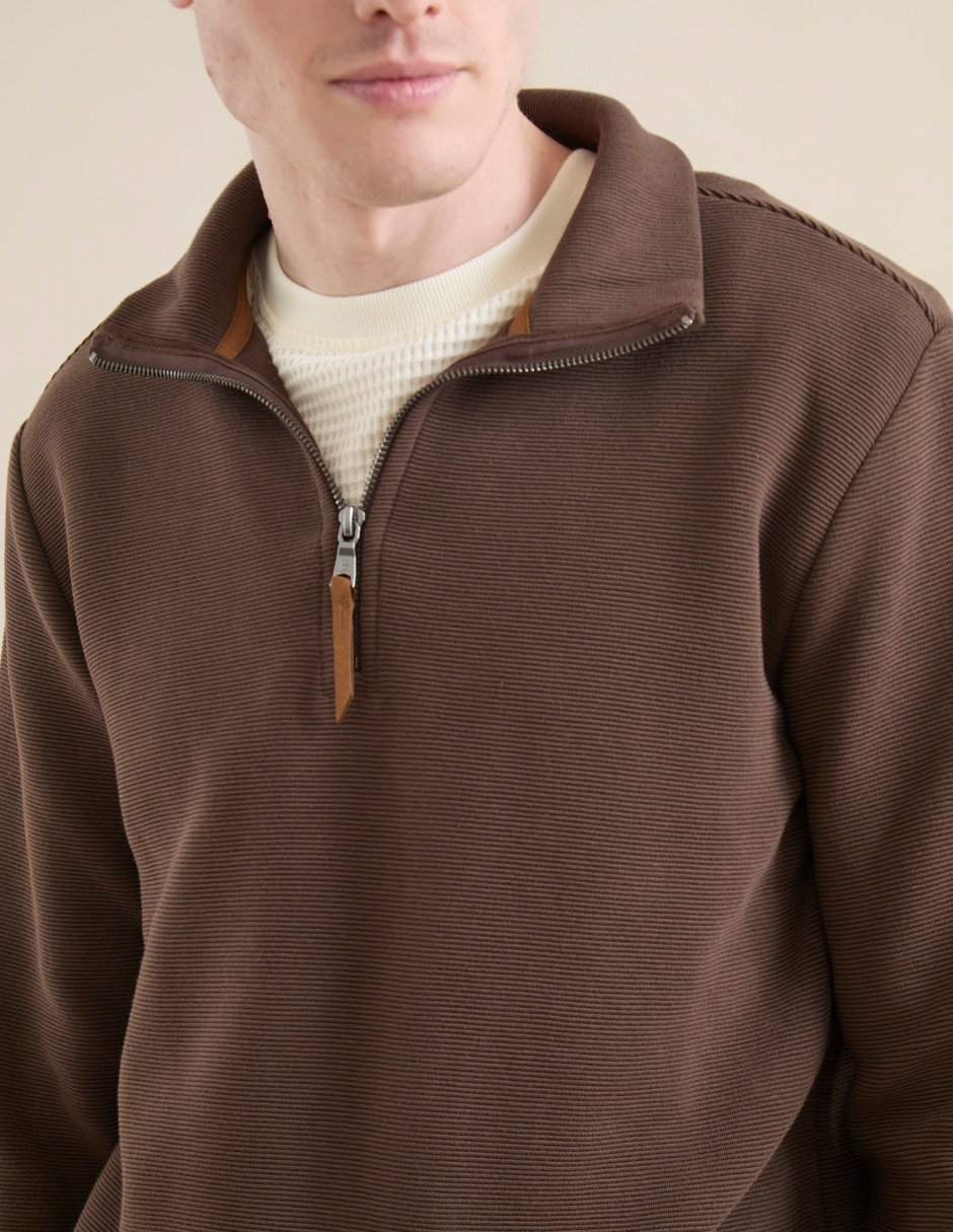 Suéter cuello con cierre para hombre 4