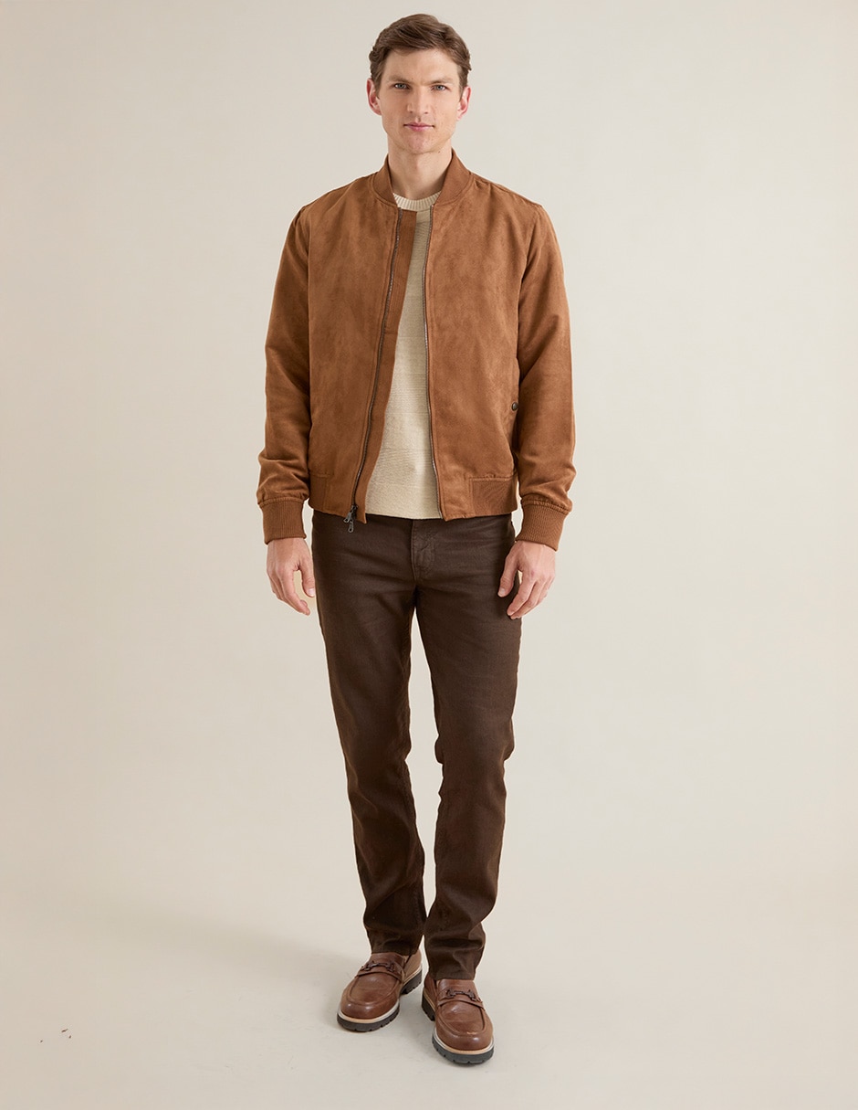 Chamarra bomber con bolsillos para hombre 3