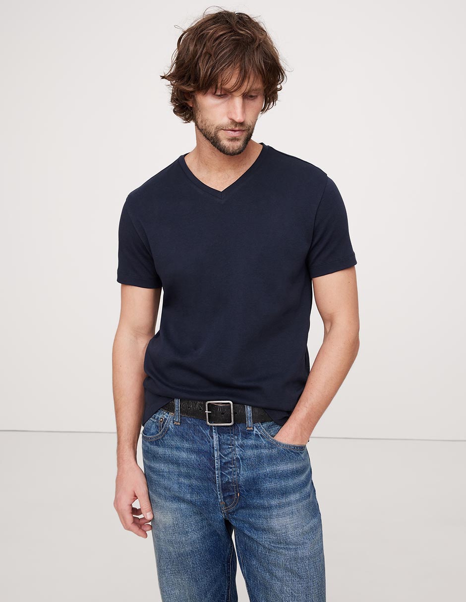 Playera cuello v para hombre