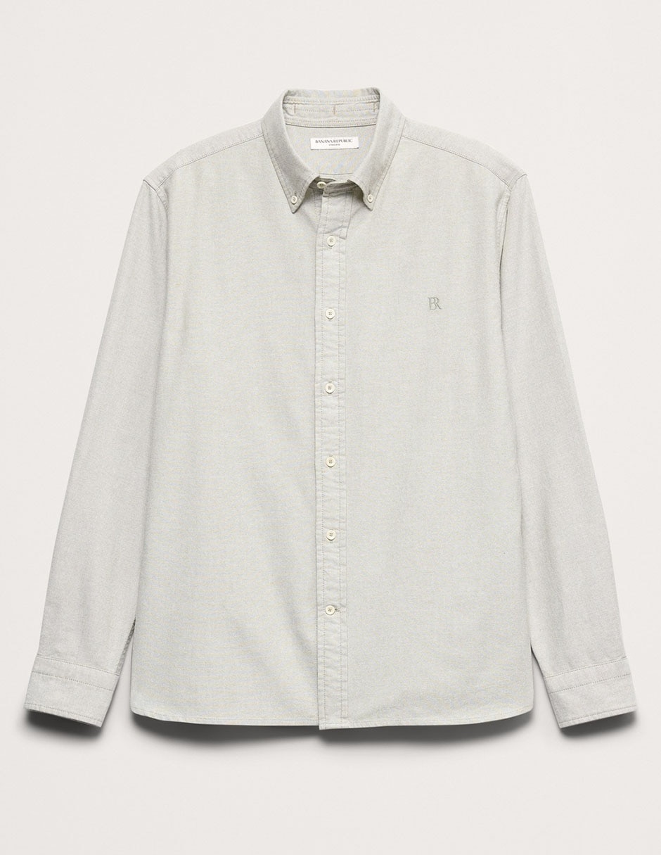 Camisa casual de algodón manga larga para hombre 4