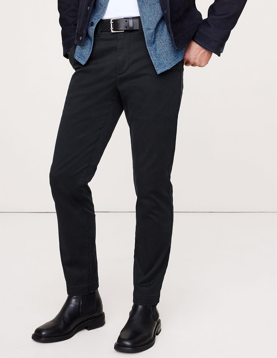 Pantalón chino slim de algodón para hombre 9