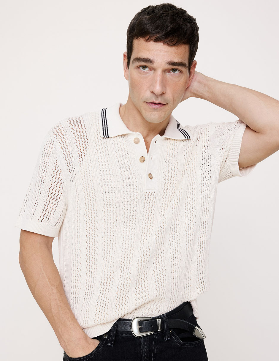 Playera tipo polo para hombre