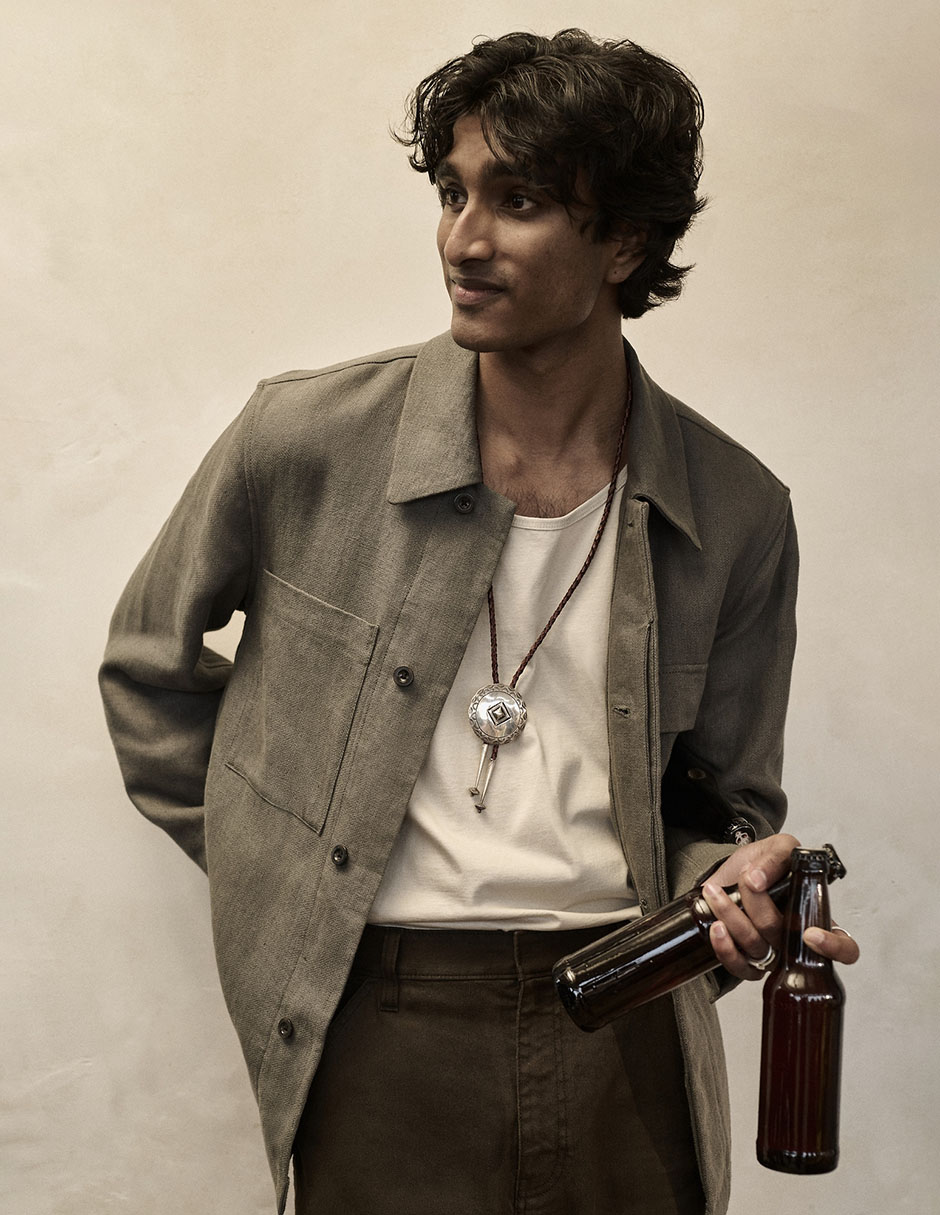 Chamarra casual con bolsillos para hombre