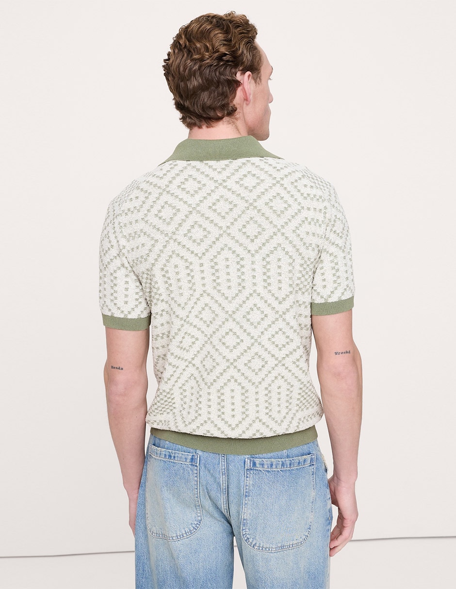 Suéter cuello polo para hombre 2