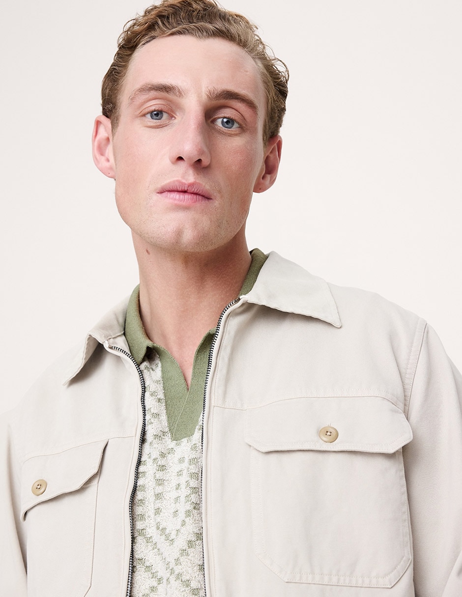 Suéter cuello polo para hombre 3