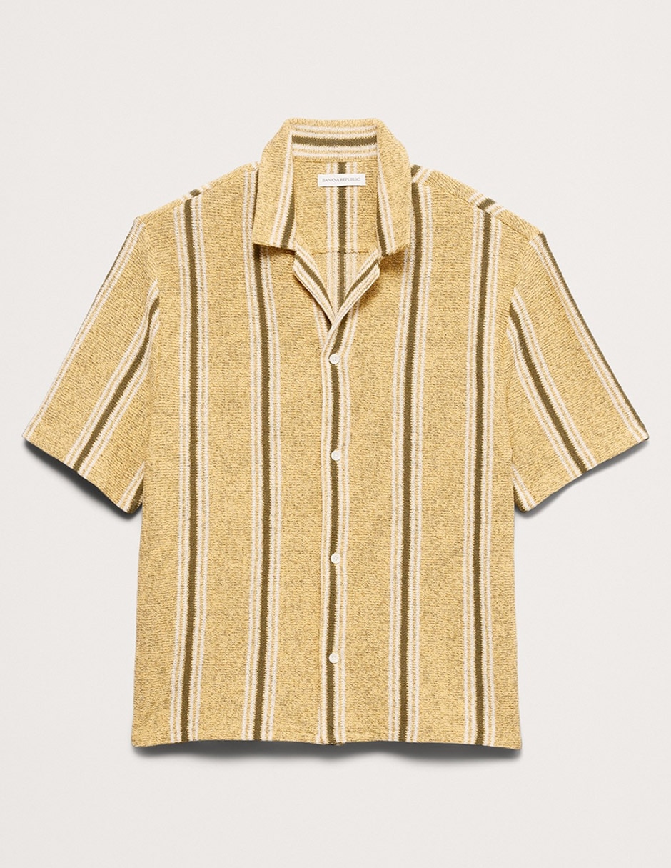 CAMISA BANANA 865283 REG, CH, AMARILLO