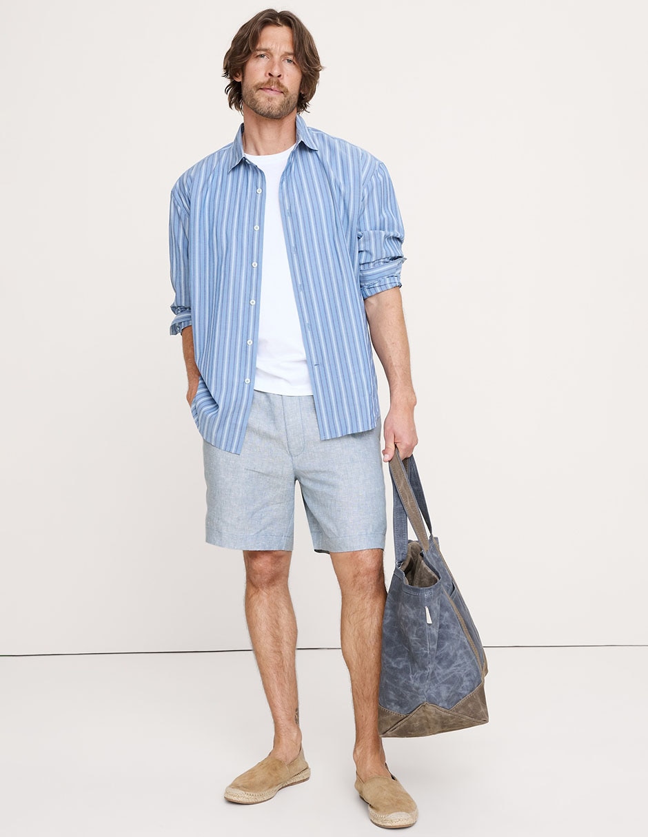 Bermuda de lino para hombre