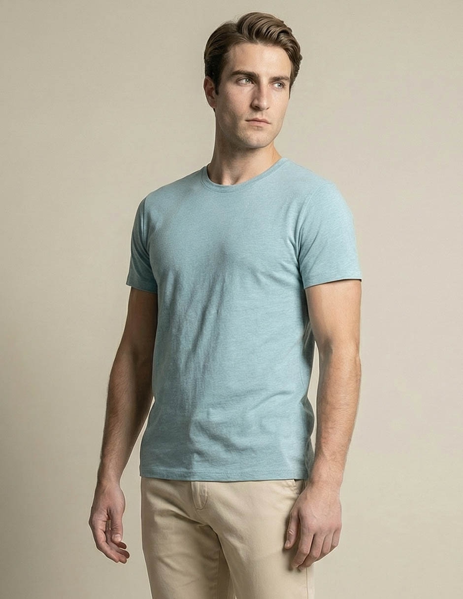 Playera cuello redondo para hombre
