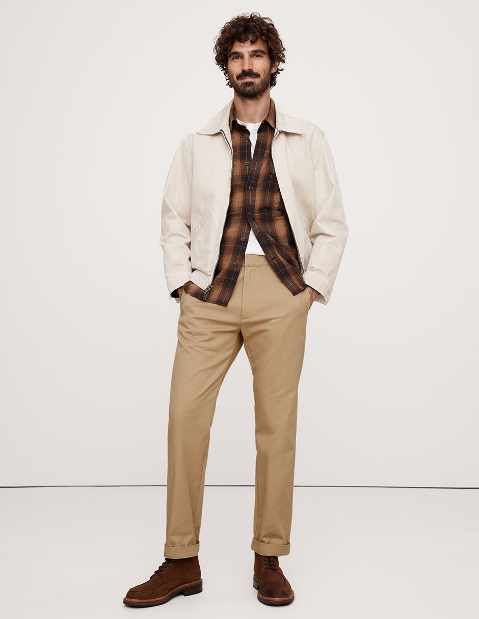 Pantalón business casual de vestir straight para hombre