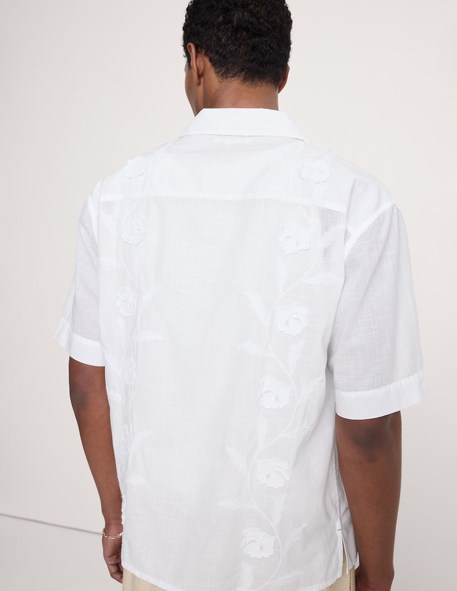Camisa casual de algodón manga corta para hombre 2
